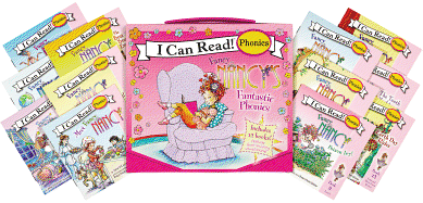 Fancy Nancy's 12-Book Fantastic Phonics Fun!: Includes 12 Mini-Books Featuring Short and Long Vowel Sounds (My First I Can Read)
