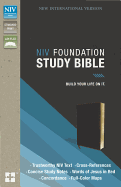 NIV, Foundation Study Bible, Leathersoft, Brown, Red Letter