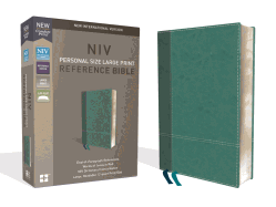 NIV, Personal Size Reference Bible, Large Print, Leathersoft, Teal, Red Letter Edition, Comfort Print