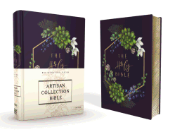 'Niv, Artisan Collection Bible, Cloth Over Board, Navy Floral, Designed Edges Under Gilding, Red Letter Edition, Comfort Print'
