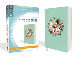 NIV, Bible for Teens, Thinline Edition, Cloth over Board, Floral, Red Letter Edition, Comfort Print