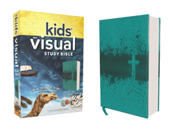 'Niv, Kids' Visual Study Bible, Leathersoft, Teal, Full Color Interior: Explore the Story of the Bible---People, Places, and History'
