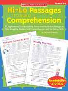 Hi/lo Passages To Build Reading Comprehension Grades 5-6: 25 High-Interest/Low Readability Fiction and Nonfiction Passages to Help Struggling Readers Build Comprehension and Test-Taking Skills