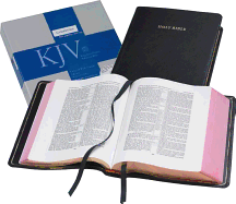 KJV Concord Wide Margin Reference Bible, Black Edge-lined Goatskin Leather, KJ766:XME