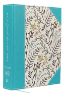 NKJV, Journal the Word Bible, Large Print, Cloth over Board, Blue Floral, Red Letter Edition: Reflect, Journal, or Create Art Next to Your Favorite Verses