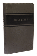KJV, Deluxe Gift Bible, Leathersoft, Gray, Red Le
