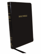 KJV, Thinline Bible, Large Print, Leathersoft, Black, Red Letter, Comfort Print: Holy Bible, King James Version