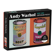 Andy Warhol Soup Cans Jigsaw Puzzle, 300 Pieces, 24├óΓé¼┬¥ x 18├óΓé¼┬¥ ├óΓé¼ΓÇ£ Lenticular Jigsaw Puzzle Featuring Shifting Iconic Andy Warhol Artwork├óΓé¼ΓÇ£Thick, Sturdy Pieces, Challenging Family Activity, Great Gift Idea