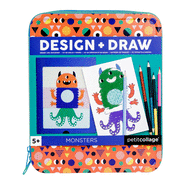 Petit Collage On-the-Go Monsters Design & Draw Activity Set ├óΓé¼ΓÇ£ Portable Toys with Kid├óΓé¼Γäós Drawing Pad ├óΓé¼ΓÇ£ Creative Toys for Ages 5+ ├óΓé¼ΓÇ£ Ideal Travel Activity for Kids