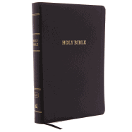 KJV, Reference Bible, Center-Column Giant Print, Bonded Leather, Black, Thumb Indexed, Red Letter Edition, Comfort Print: Holy Bible, King James Version