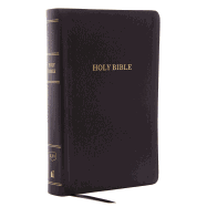 KJV, Reference Bible, Personal Size Giant Print, Bonded Leather, Black, Thumb Indexed, Red Letter Edition, Comfort Print: Holy Bible, King James Version