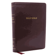 'KJV, Deluxe Reference Bible, Super Giant Print, Imitation Leather, Burgundy, Indexed, Red Letter Edition'