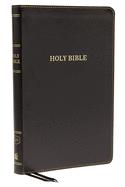 'KJV, Thinline Bible, Standard Print, Imitation Leather, Black, Indexed, Red Letter Edition'
