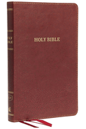 KJV, Thinline Bible, Leathersoft, Burgundy, Thumb Indexed, Red Letter, Comfort Print: Holy Bible, King James Version