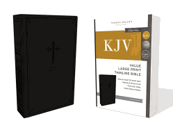 KJV, Value Thinline Bible, Large Print, Leathersoft, Black, Red Letter, Comfort Print: Holy Bible, King James Version