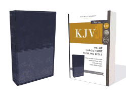 KJV, Value Thinline Bible, Large Print, Leathersoft, Blue, Red Letter Edition, Comfort Print: Holy Bible, King James Version