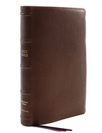 'Kjv, Reference Bible, Center-Column Giant Print, Premium Goatskin Leather, Brown, Premier Collection, Comfort Print'