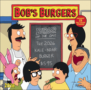 Bob's Burgers 2026 Wall Calendar (Includes Stickers)