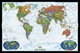 National Geographic: World Decorator Wall Map (46 X 30.5 Inches)