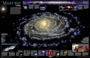 National Geographic: The Milky Way Wall Map (31.25 x 20.25 inches) (National Geographic Reference Map)