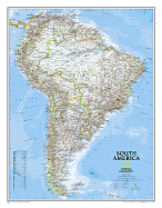 National Geographic: South America Classic Wall Map (23.5 x 30.25 inches) (National Geographic Reference Map)