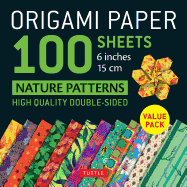 Origami Paper 100 sheets Nature Patterns 6 (15 cm)
