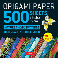 Origami Paper 500 sheets Nature Photo Patterns 6 (15 cm)