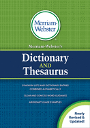 Merriam-Webster's Dictionary and Thesaurus, New Edition, (Trade Paperback) 2020 Copyright