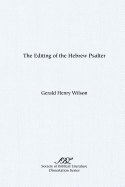 The Editing of the Hebrew Psalter