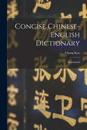 Concise Chinese-english Dictionary: Romanized