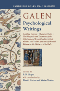 Galen: Psychological Writings (Cambridge Galen Translations)