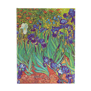2024-2025 Weekly Planner, Van Gogh Irises, Van Gogh Irises, 18-Month, Ultra, Vertical, Elastic Band, 208 Pg, 80 GSM