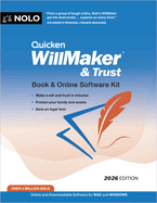 Quicken Willmaker & Trust 2026: Book & Online Software Kit