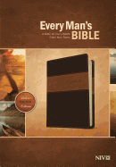 Every Man's Bible NIV, Deluxe Heritage Edition, TuTone (LeatherLike, Brown/Tan) â€“ Study Bible for Men with Study Notes, Book Introductions, and 44 Charts