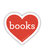Heart Books (sticker)
