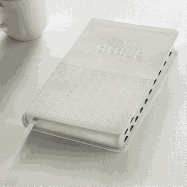KJV Holy Bible, Standard Bible, White Faux Leather Bible w/Thumb Index and Ribbon Marker, Red Letter Edition, King James Version