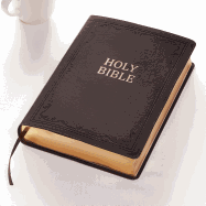 KJV Holy Bible, Super Giant Print Bible, Brown Faux Leather Bible w/Ribbon Marker, Red Letter Edition, King James Version