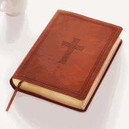 KJV Holy Bible, Super Giant Print Bible, Tan Faux Leather Bible w/Ribbon Marker, Red Letter Edition, King James Version