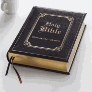 KJV Holy Bible, Family Bible, Brown Faux Leather Bible, Heirloom Bible w/Ribbon Markers, King James Version