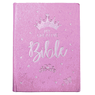 ESV Holy Bible, My Creative Bible For Girls, Pink Faux Leather Hardcover Bible w/Ribbon Marker, Illustrated Coloring, Journaling and Devotional Bible, English Standard Version
