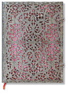 Blush Pink Ultra Lined Hardcover Journal, 240pg, 120GSM by Paperblanks (Silver Filigree Collection)