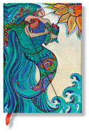 Ocean Song Midi Lined Hardcover Journal, 160pg, 120GSM, Laurel Burch Collection by Paperblanks (Whimsical Creations)
