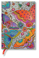 Flutterbyes Midi Lined Softcover Journal, 176pg, 100GSM, Laurel Burch Collection by Paperblanks (Playful Creations)