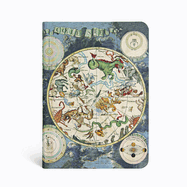 Celestial Planisphere, Early Cartography, Hardcover Journals, Midi, Unlined, Elastic Band, 176 Pg, 85 GSM
