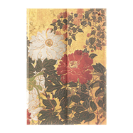 Natsu, Rinpa Florals, Hardcover Journal, Mini, Lined, Wrap, 176 Pg, 85 GSM