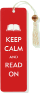 Keep Calm & Read On Beaded Bookmark