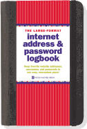 Large-Format Internet Address & Password Logbook (removable cover band for security)