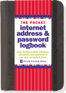 Pocket-Sized Internet Address & Password Logbook (removable cover band for security)