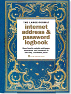 Celestial Large-Format Internet Address & Password Logbook (removable cover band for security)