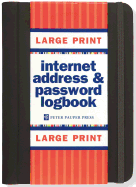 Large Print Internet Address & Password Logbook (removable cover band for security)